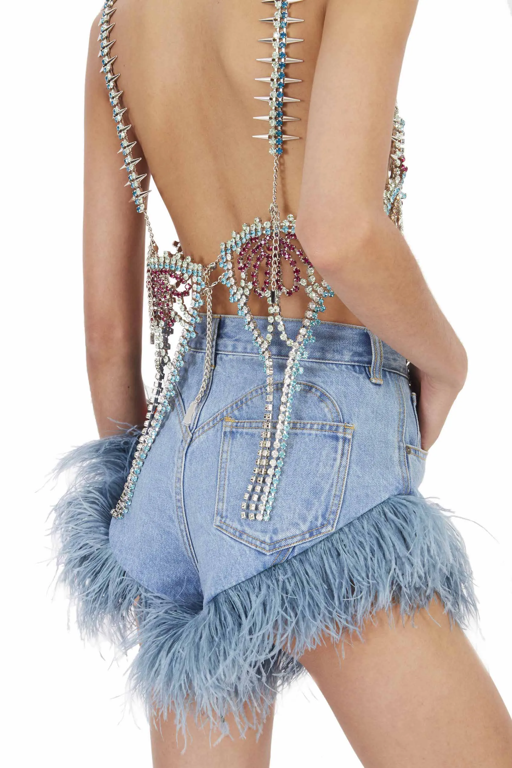 Feather Trim Hot Short