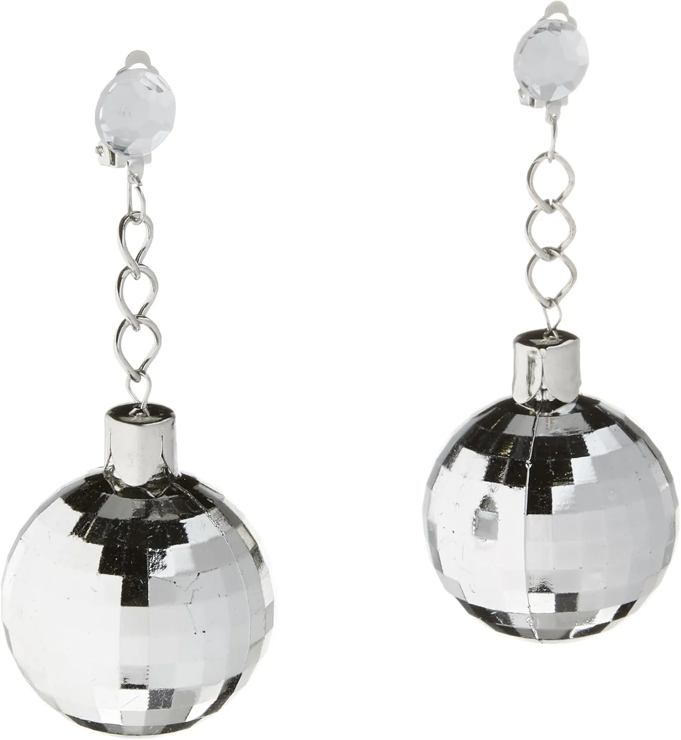Forum Novelties Disco Ball Clip on Earrings