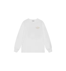 GANNI White Future Palm Long Sleeve T-shirt