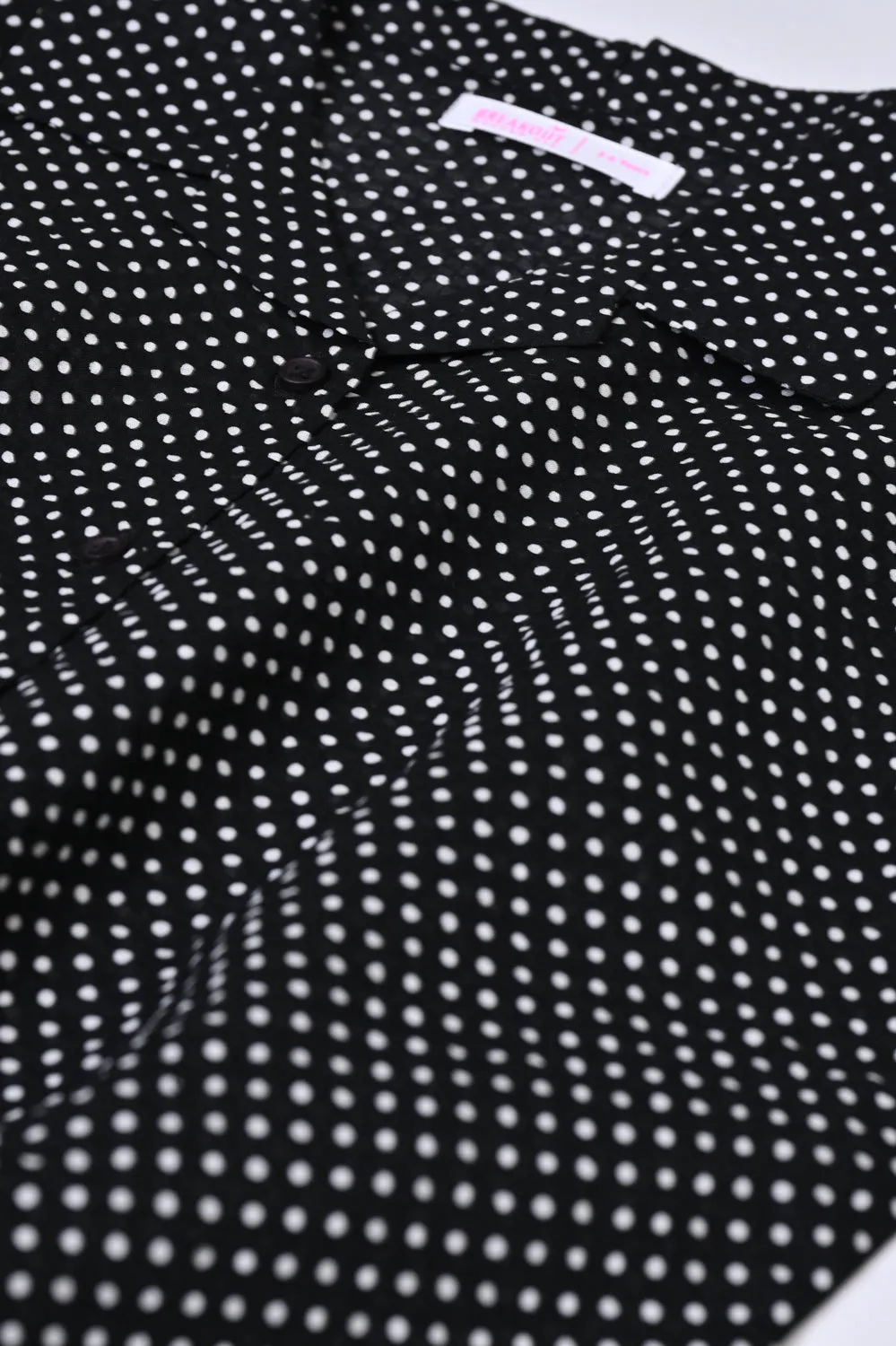 GIRLS POLKA DOT DROP SHOULDER SHIRT