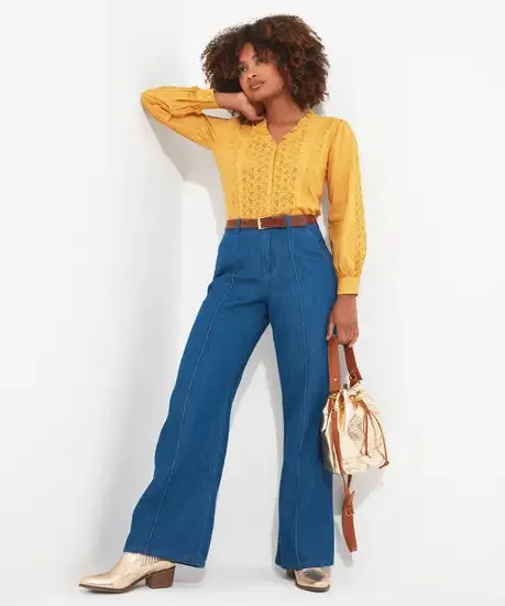 GORGEOUS BRODERIE BLOUSE