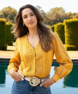 GORGEOUS BRODERIE BLOUSE