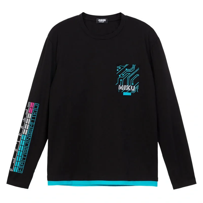 Hatsune Miku - Hatsune Miku Tech Wear Long Sleeves T-Shirt Moeyu