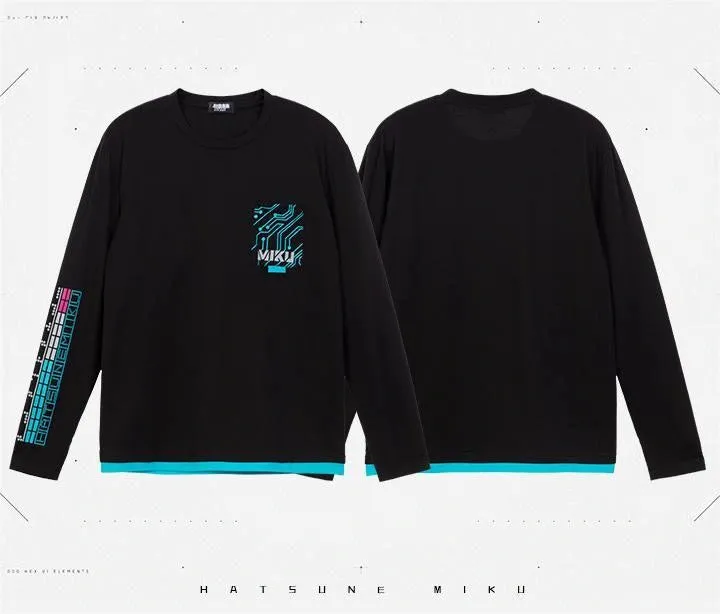 Hatsune Miku - Hatsune Miku Tech Wear Long Sleeves T-Shirt Moeyu