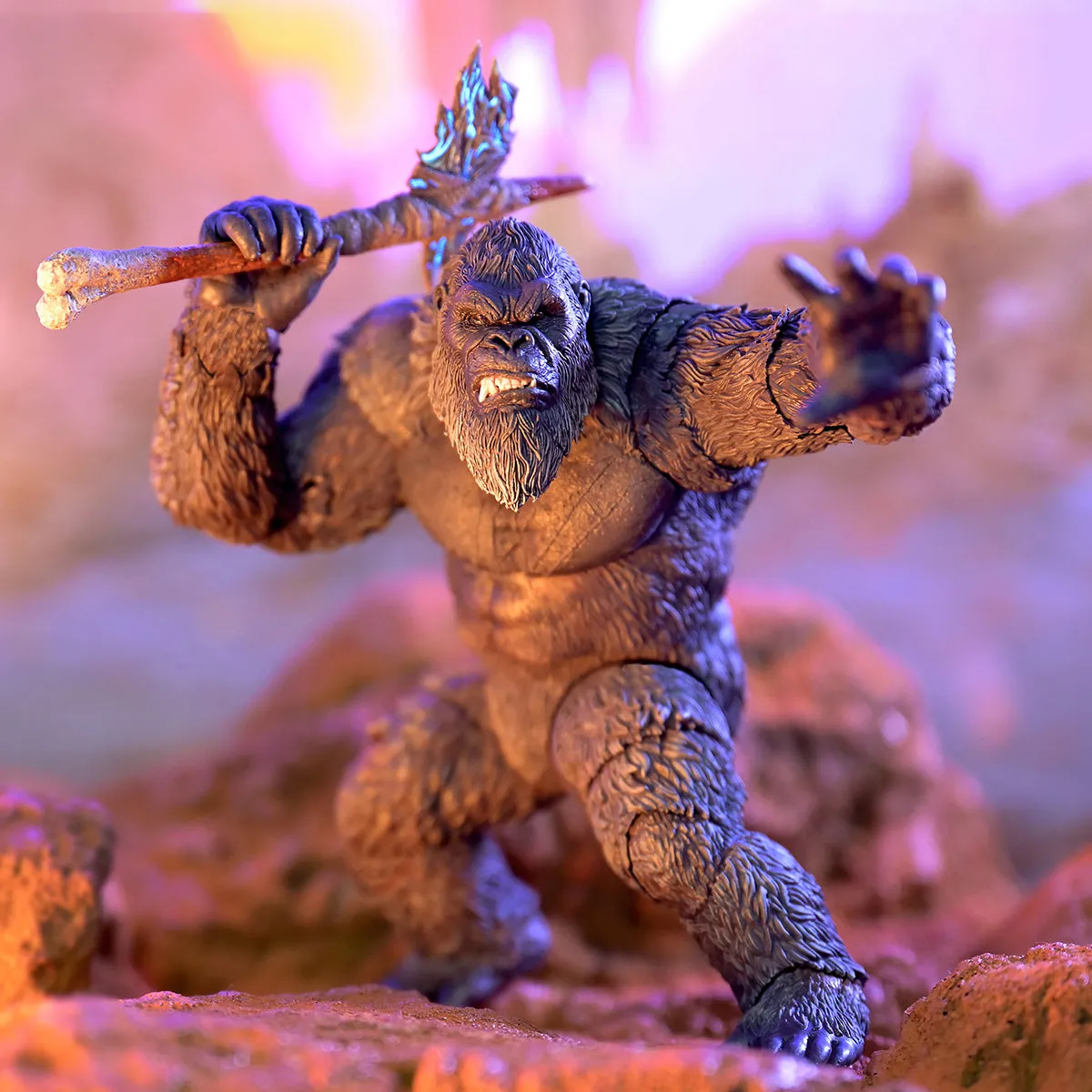 HiPlay HIYA Exquisite Basic Series, Godzilla vs. Kong 2: The Rise of the Empire - Kong , Action Figure Full Set