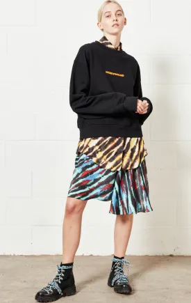 House of Holland Asymmetric Tie Dye Mini Skirt