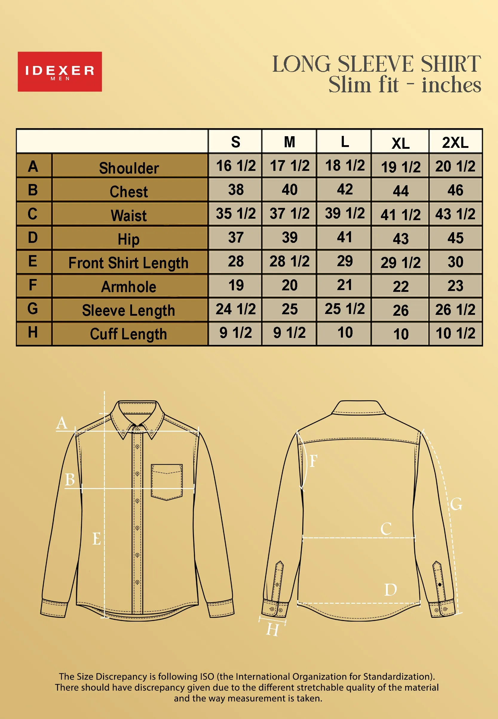 IDEXER LONG SLEEVE SHIRT [SLIM FIT] ID0198