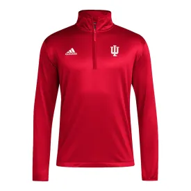 Indiana Hoosiers Adidas Coaches 1/4 Zip Crimson Jacket