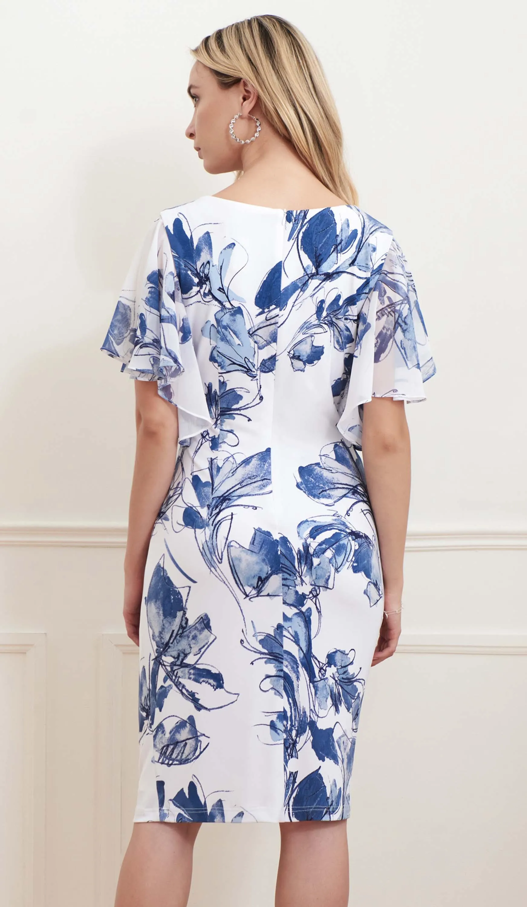 Joseph Ribkoff Blue/Multi Floral Dress Style 221352