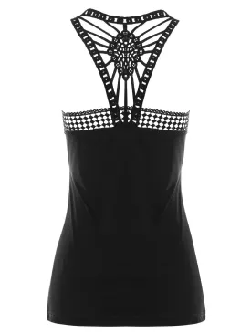Lace Crochet Cut Out Tank Top