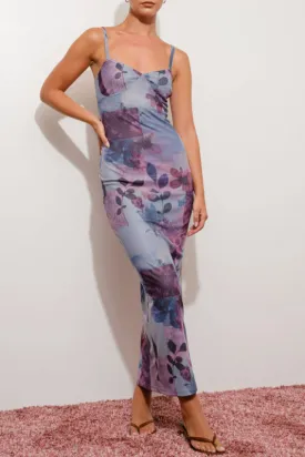 leona maxi dress - lilac