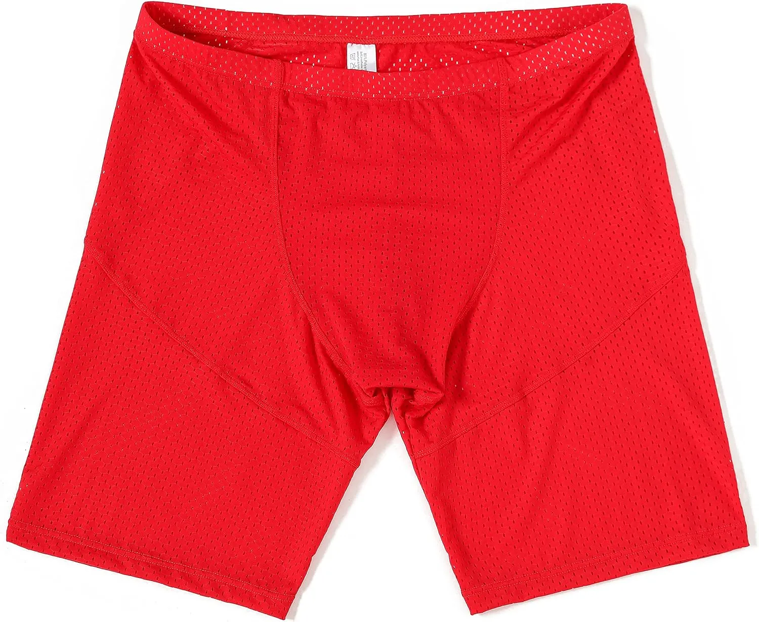 Linemoon Mens Tight Yoga Workout Shorts Mesh Gym Training Shorts