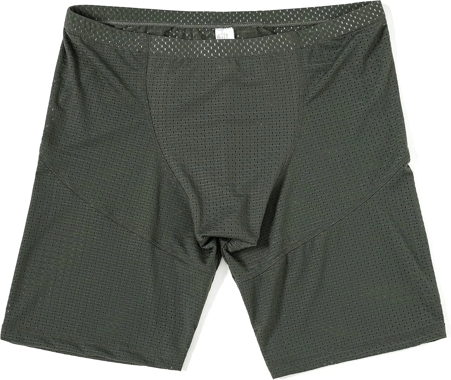 Linemoon Mens Tight Yoga Workout Shorts Mesh Gym Training Shorts