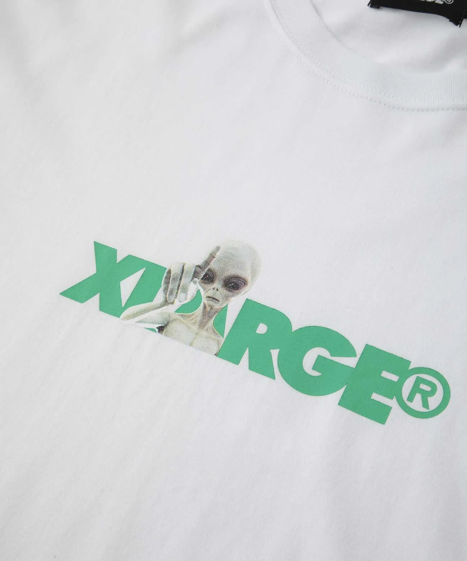 L/S GREY STANDARD LOGO TEE