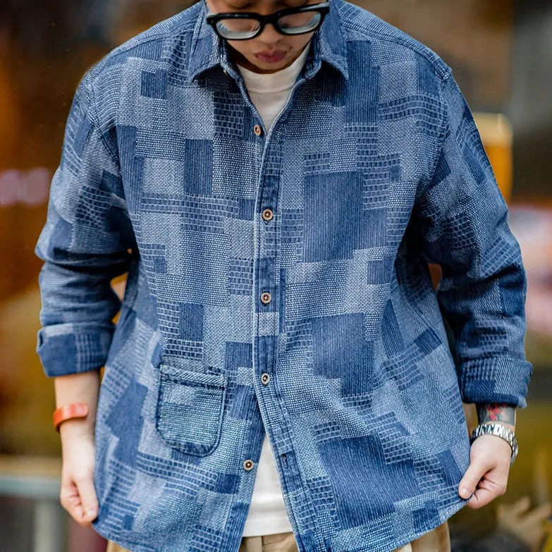 MadenJax - Jacquard Patchwork Shirt