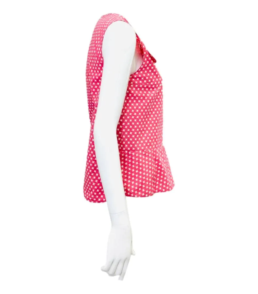 Marni Cotton Peplum Top. Size 40IT