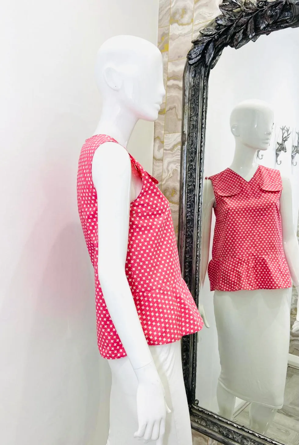 Marni Cotton Peplum Top. Size 40IT
