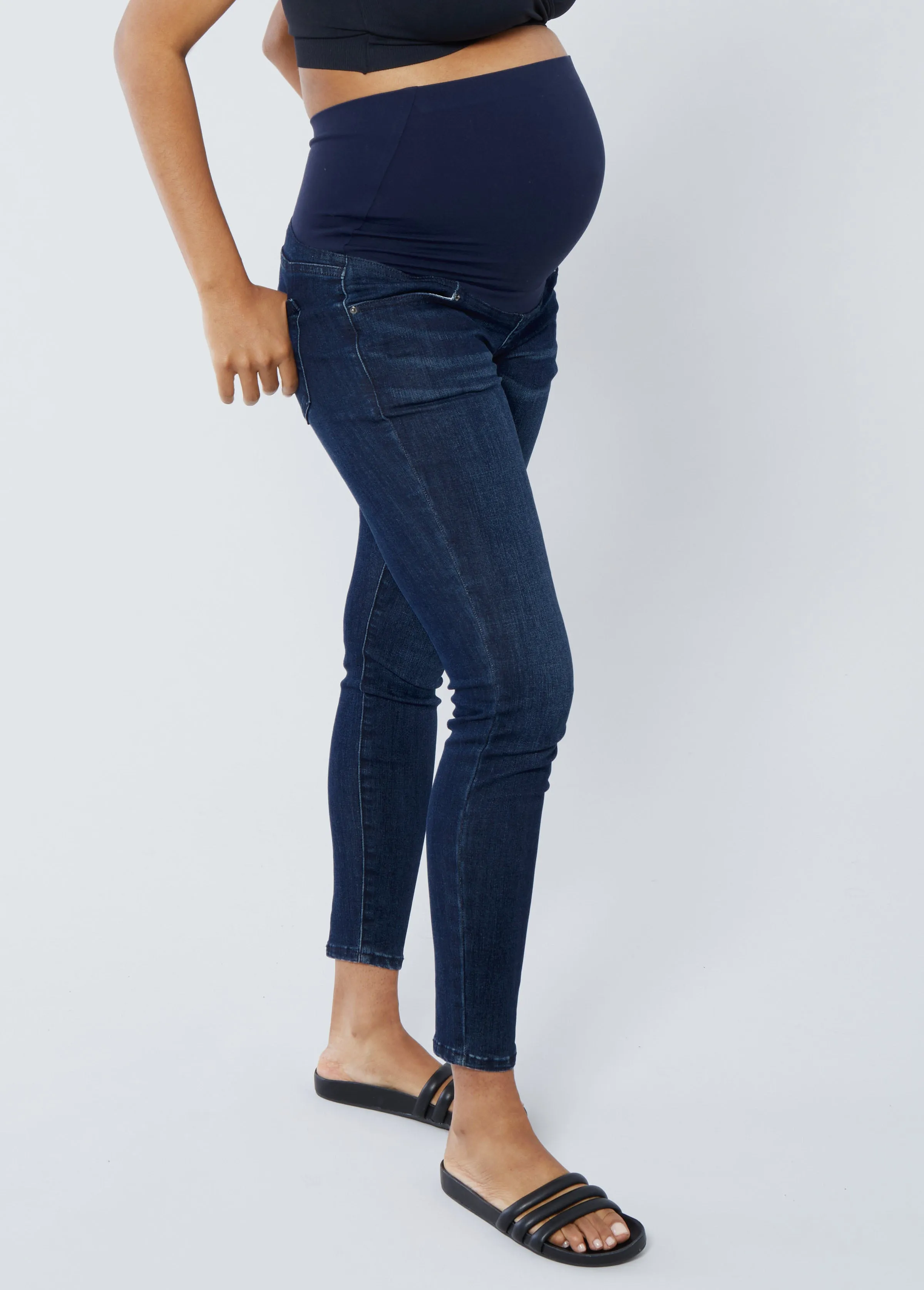 Maternity Skinny Jeans Ft. Crossover Panel®