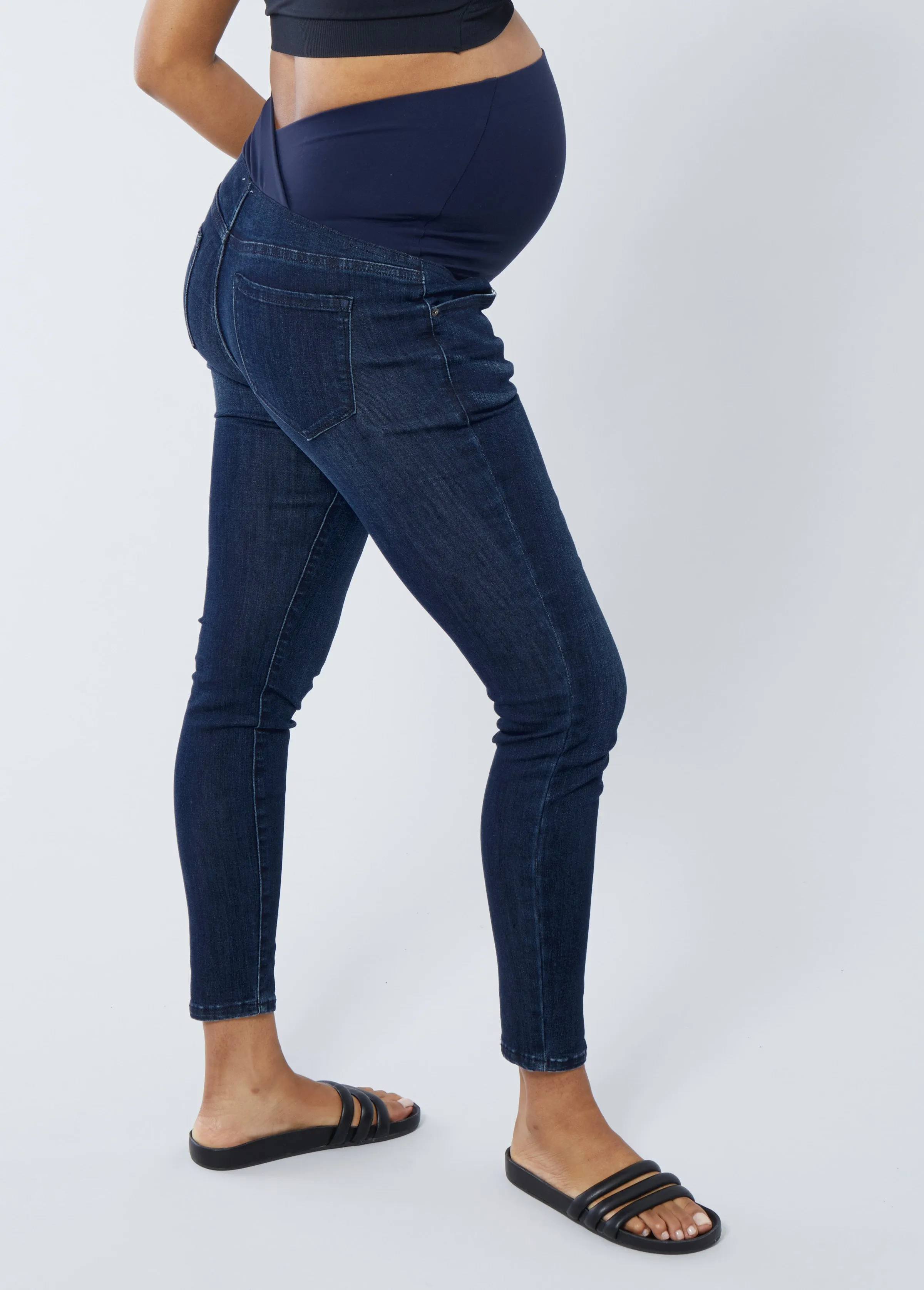 Maternity Skinny Jeans Ft. Crossover Panel®