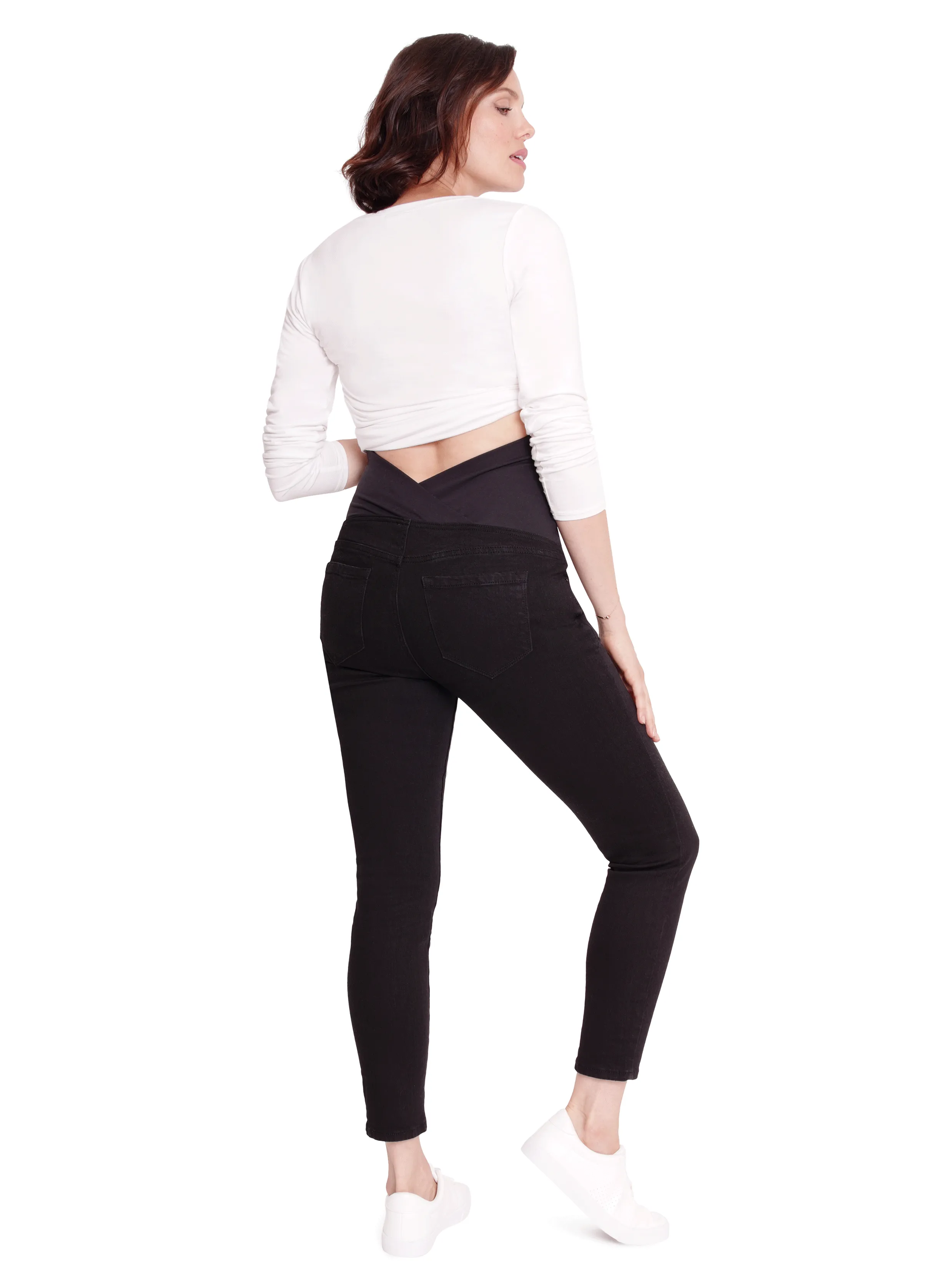 Maternity Skinny Jeans Ft. Crossover Panel®