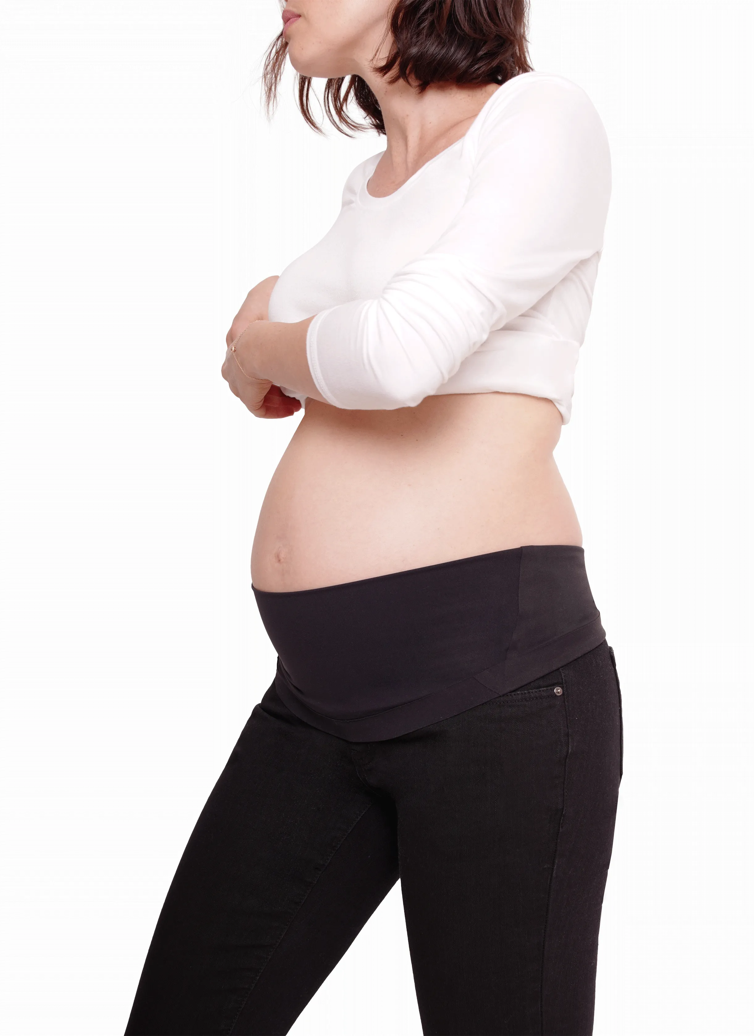 Maternity Skinny Jeans Ft. Crossover Panel®