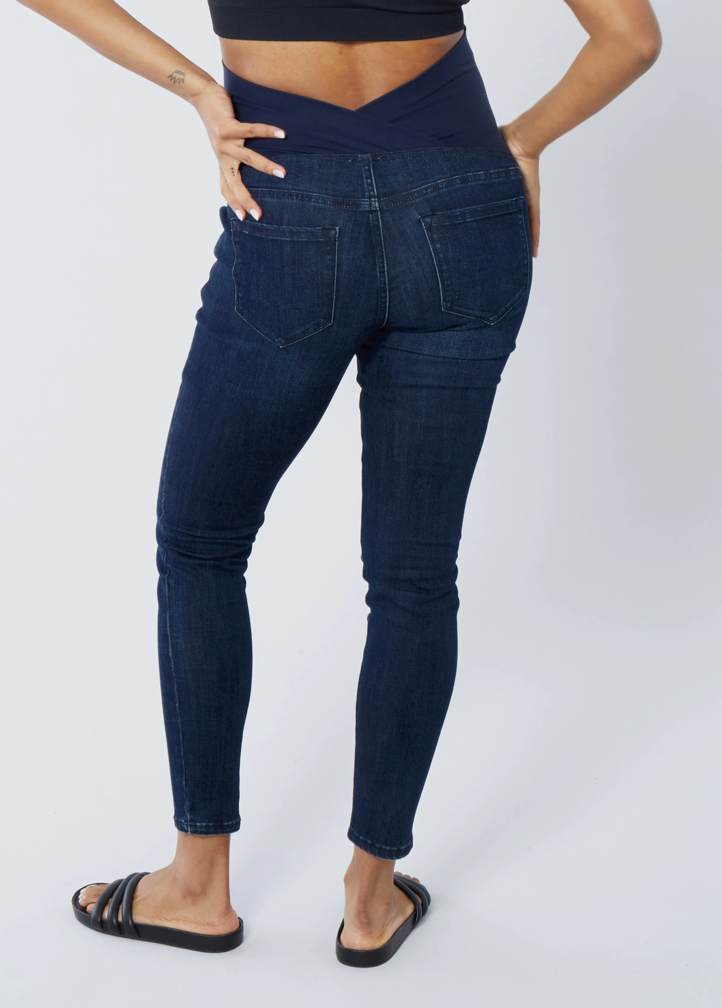 Maternity Skinny Jeans Ft. Crossover Panel®