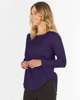 Megan Cotton Top Navy