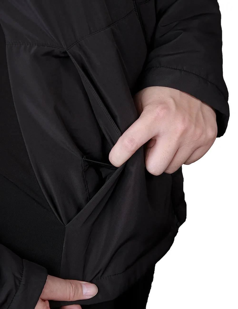 Mens Versatile Heated Golf Jacket with Detachable Zip-Off Sleeves