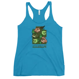 Minecraft Frogs Women's Tri-Blend Racerback Tank Top
