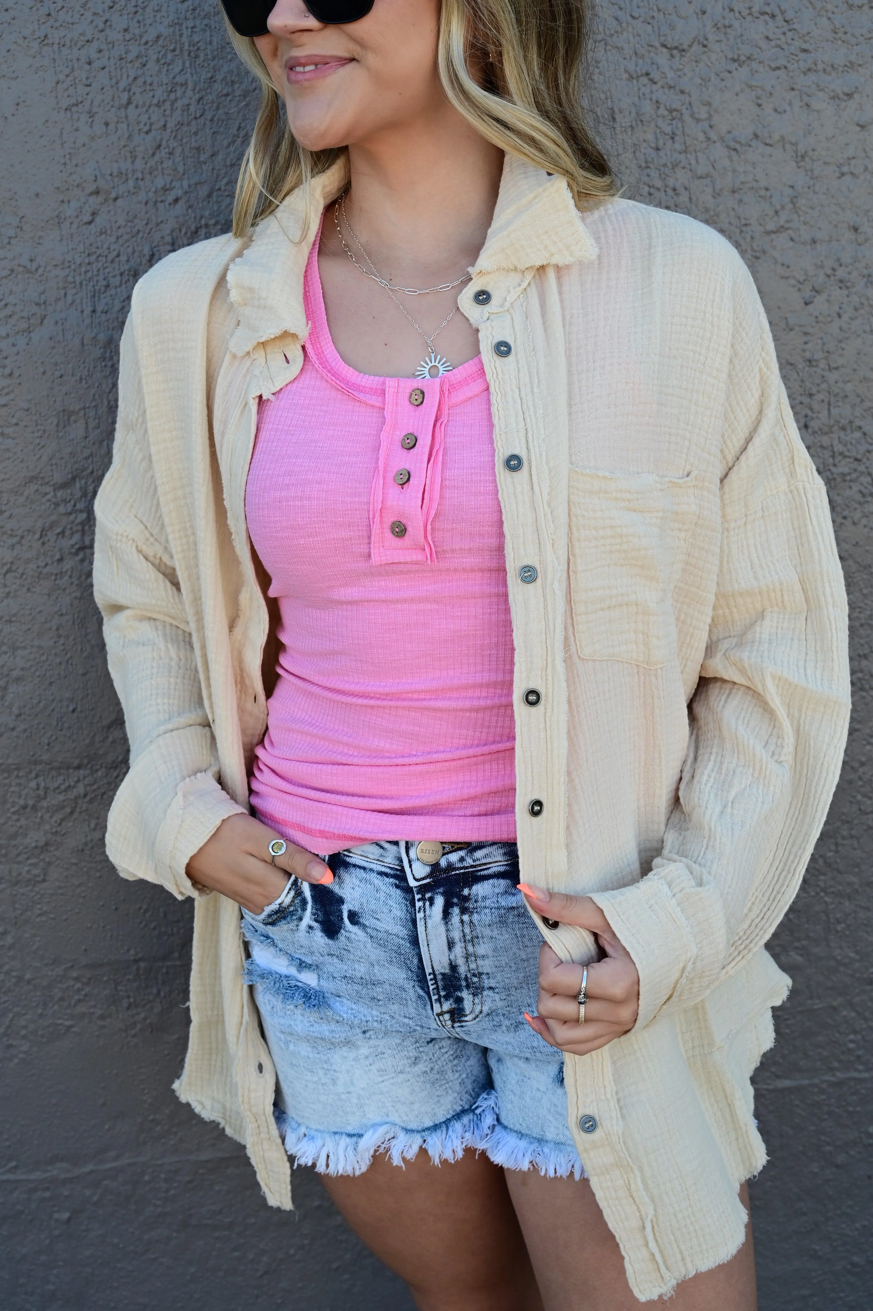 Miranda Has My Heart Gauze Top S-XL