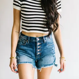 Mirrorball Destructed Mom Shorts by Kancan