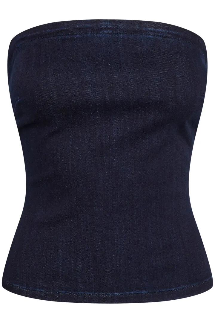 My Essential Wardrobe Ayo Top in Dark Denim