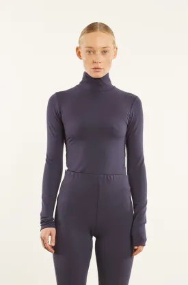 Navy City Long Sleeve Turtleneck