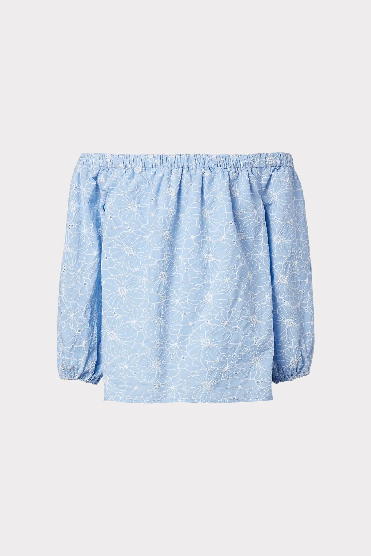 Nova Floral Embroidered Cotton Top