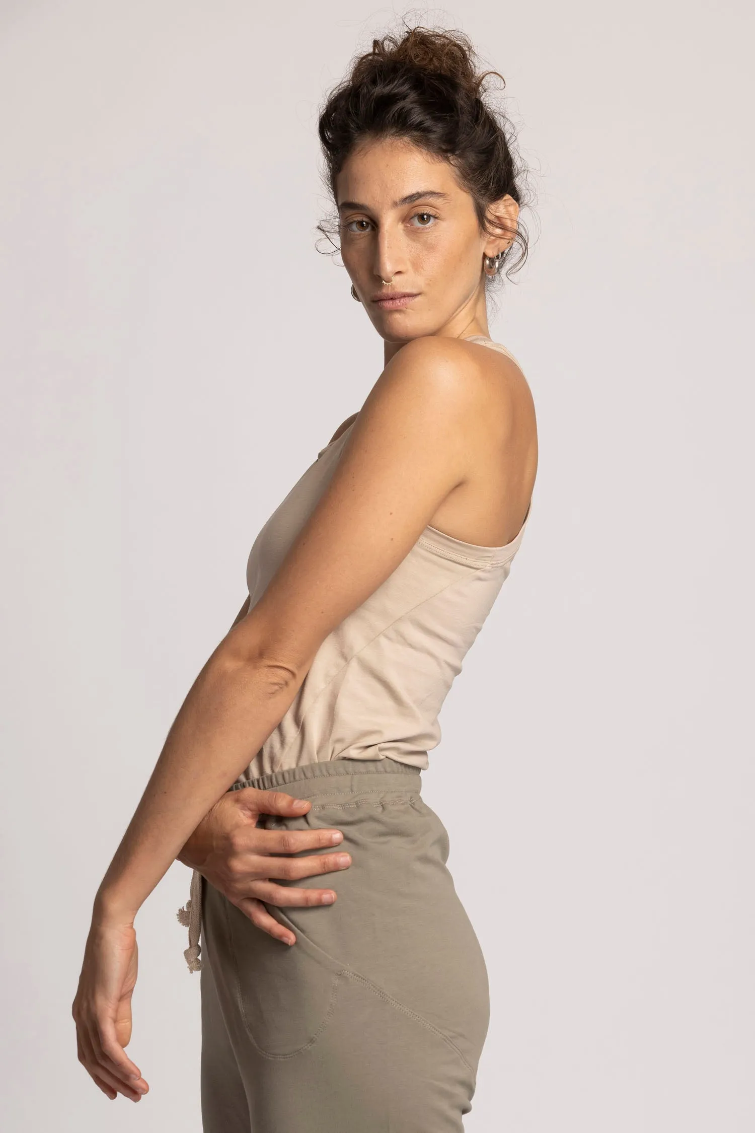 Organic Cotton Racer Tank Top