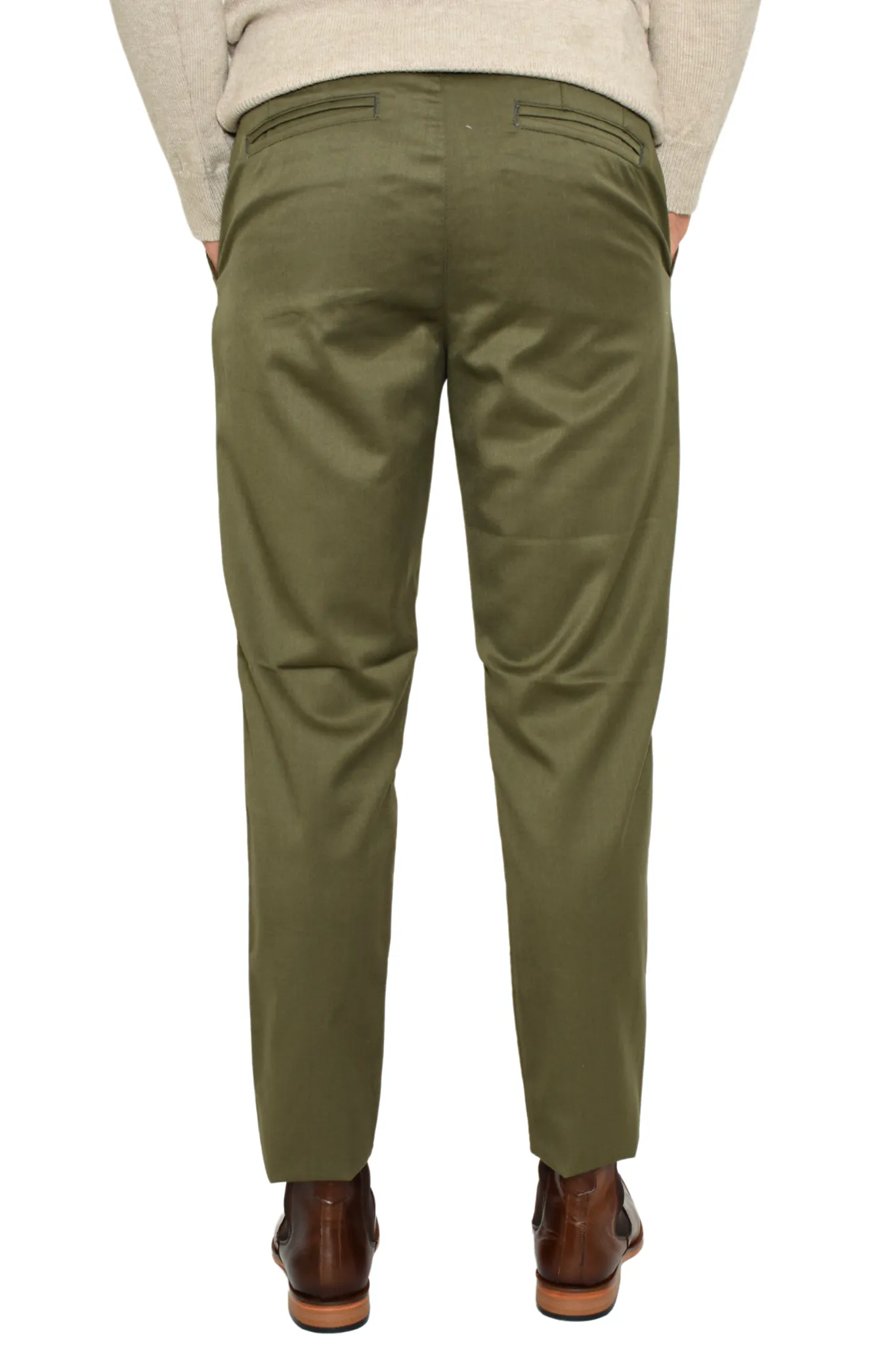 Pantalón de Vestir Liso Slim Lyon Verde