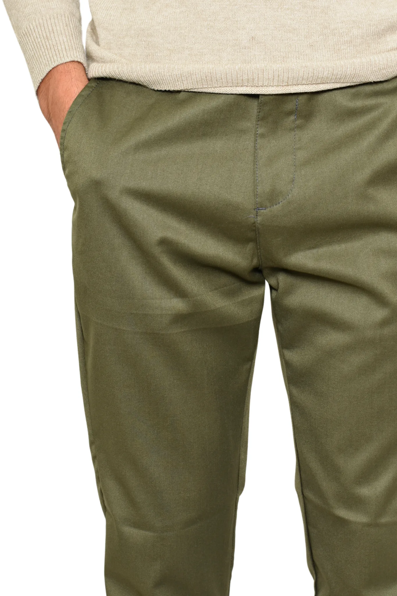 Pantalón de Vestir Liso Slim Lyon Verde