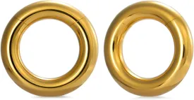 PONWAG 1 Pair Seamless Ear Weight Hoop Gauge Earrings For Stretched Ears Dangle Gauge Hanger 2g 0g 00g Plug Tunnels For Ear Women Body Piercing Jewelry