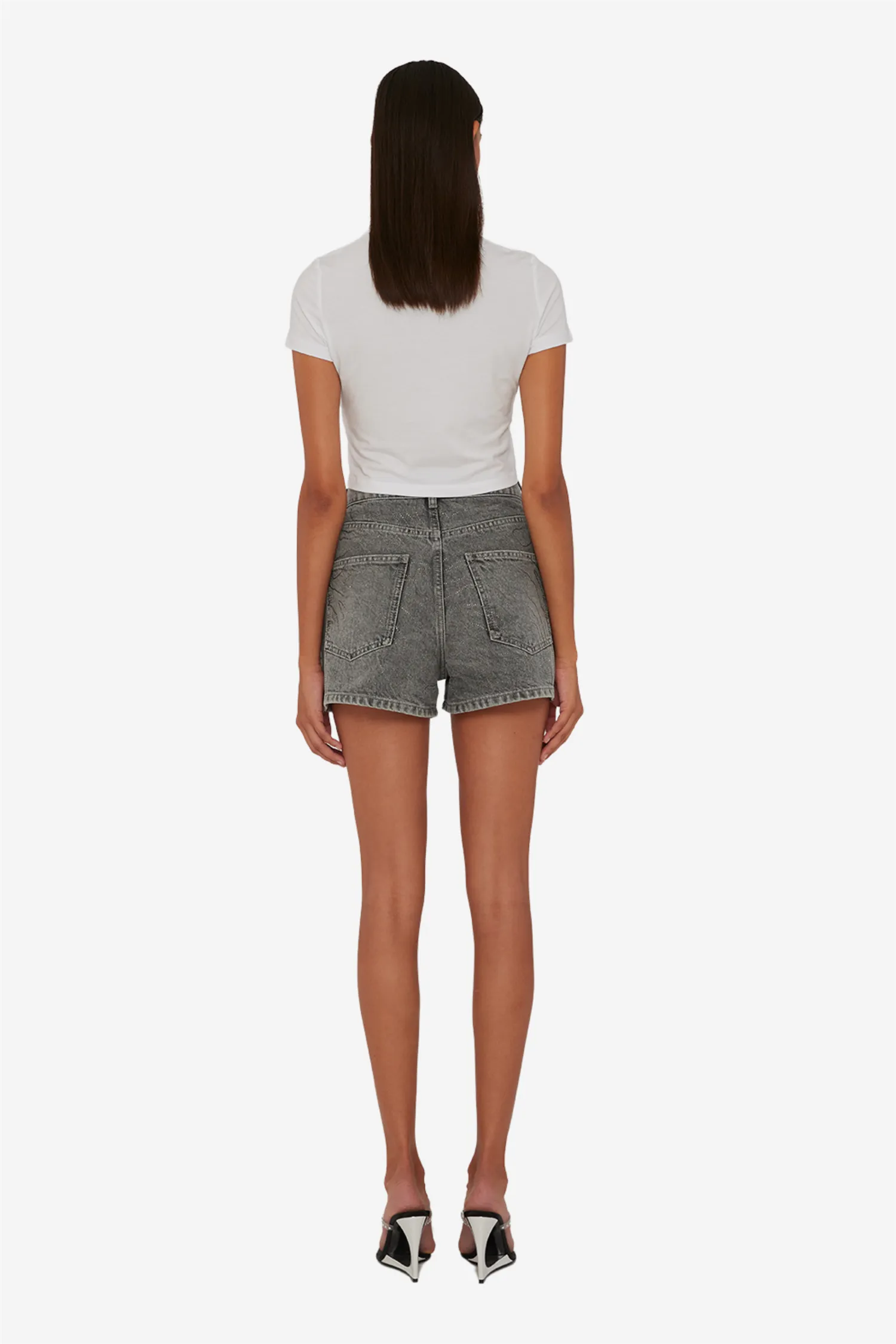 Rhinestone Denim Shorts