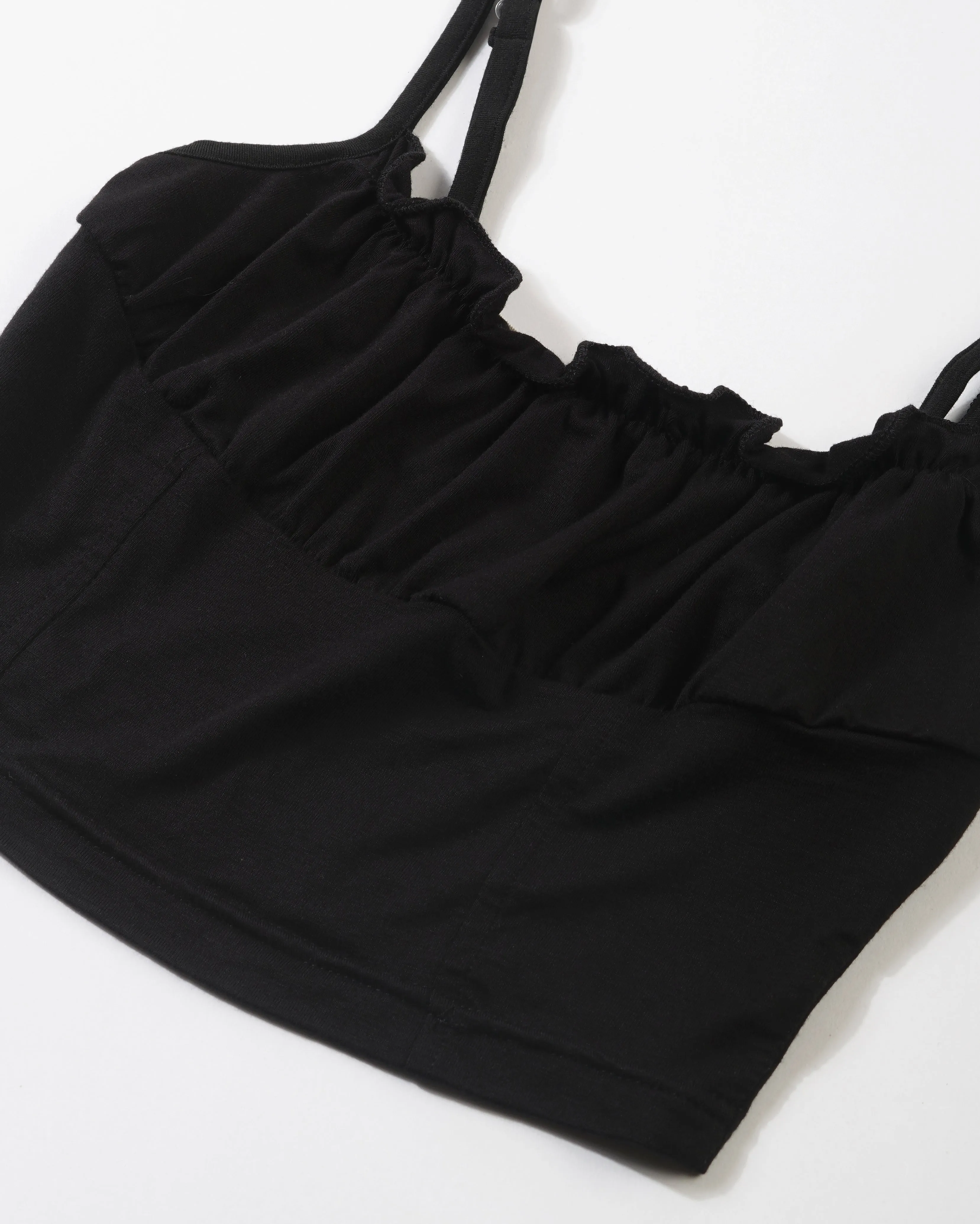 RUCHED CROP TOP