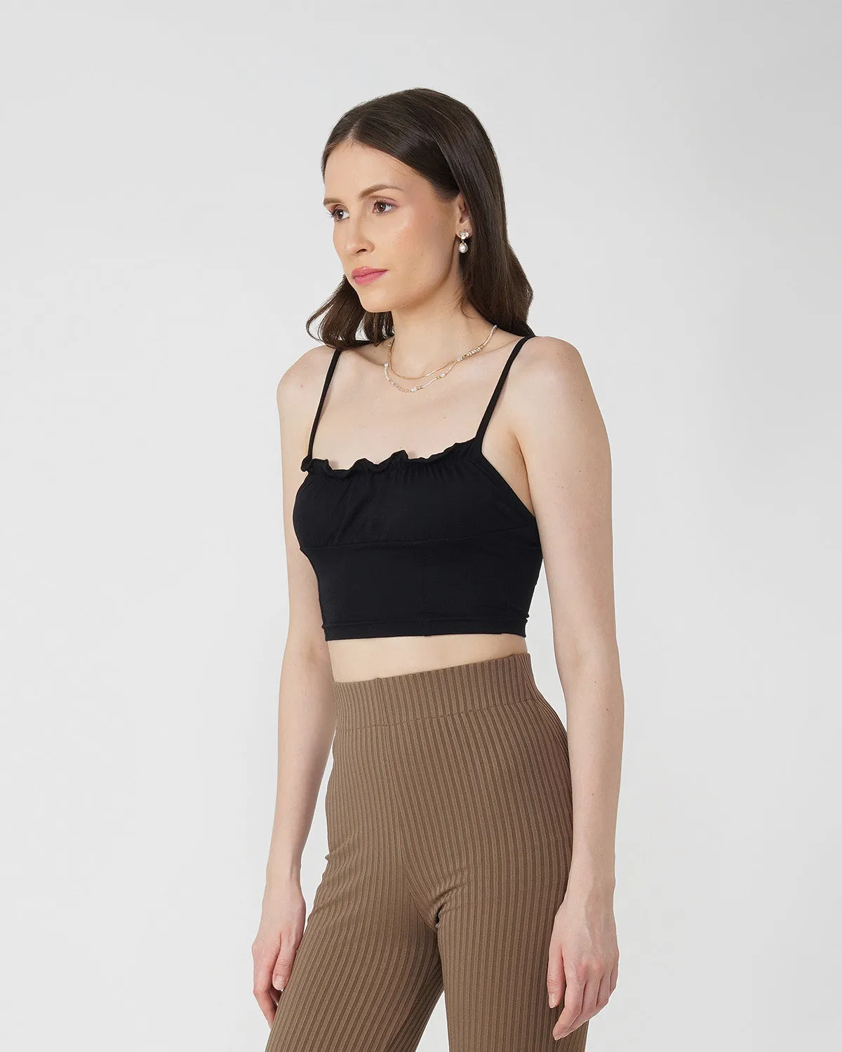 RUCHED CROP TOP