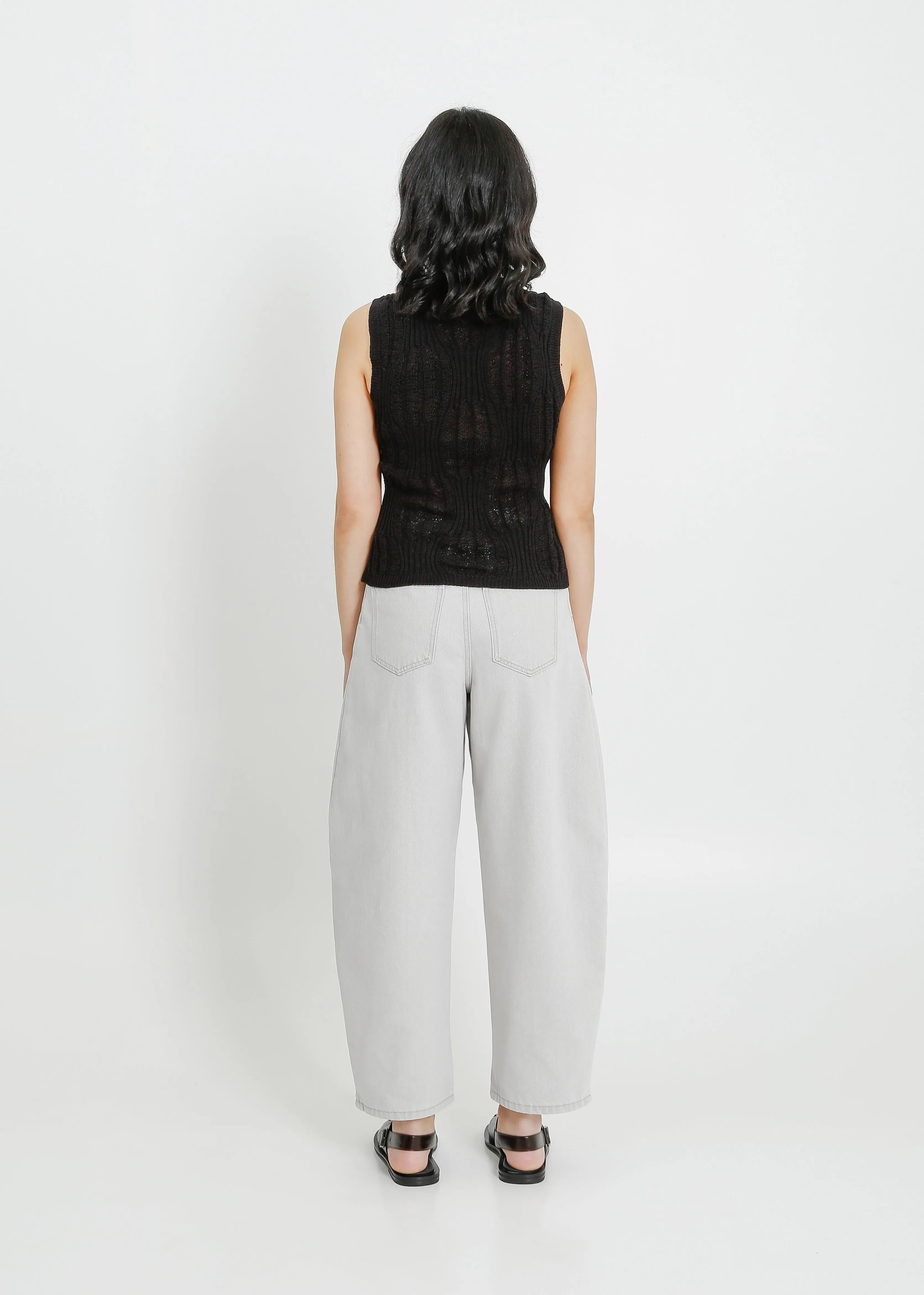 SACHA KNIT TANK / BLACK
