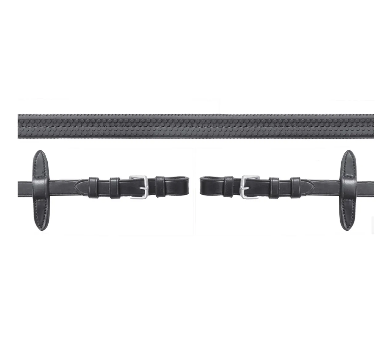 Schockemöhle Rubber Reins with Buckles