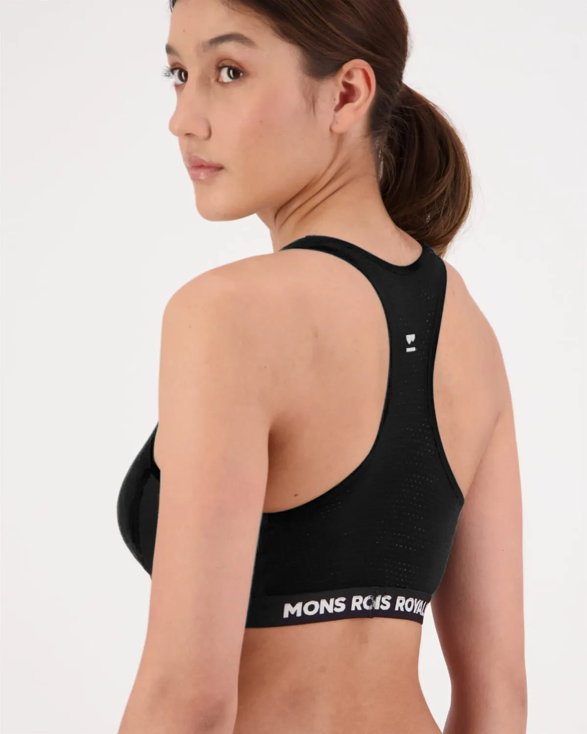 Sierra Merino Sports Bra - Black