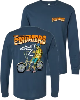Skeleton Biker Long Sleeve (Blue)