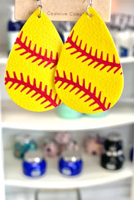 Sports Earrings - Leather
