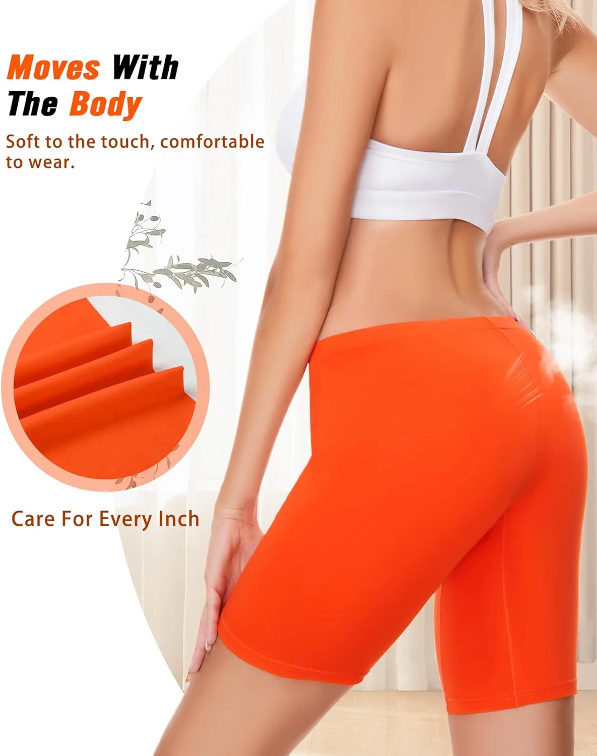 Sunm Boutique Womens Cotton Boy Shorts Underwear Anti Chafing Shorts Women Cotton Biker Shorts Women 4 Pack