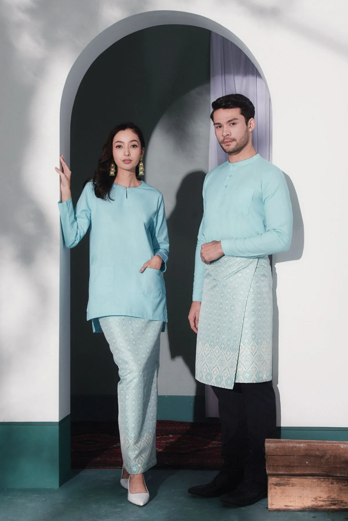 The Bayang Women Kurti - Tiffany Blue