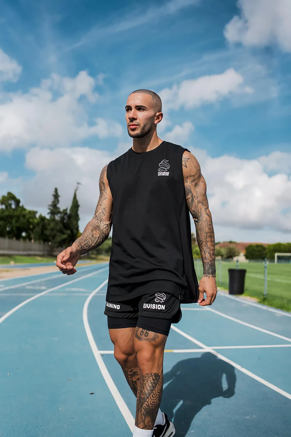 Venom Sleeveless Tee - Black/White