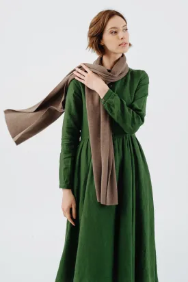 Wrap Scarf, Merino Wool, Camel Brown